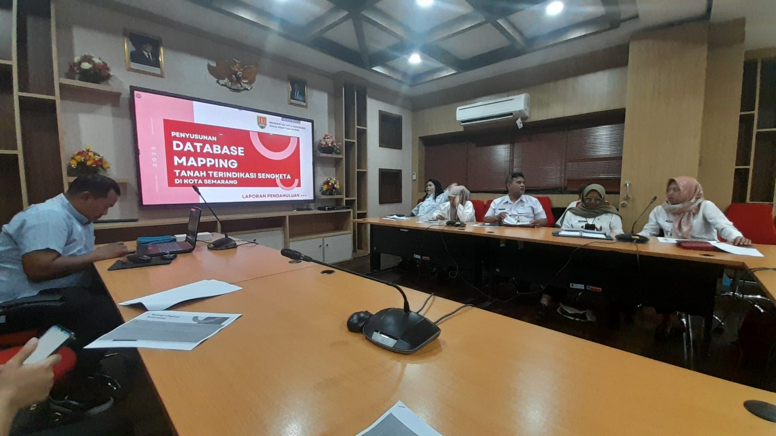 Rapat Laporan Pendahuluan Penyusunan Database Mapping Tanah Terindikasi Sengketa di Kota Semarang